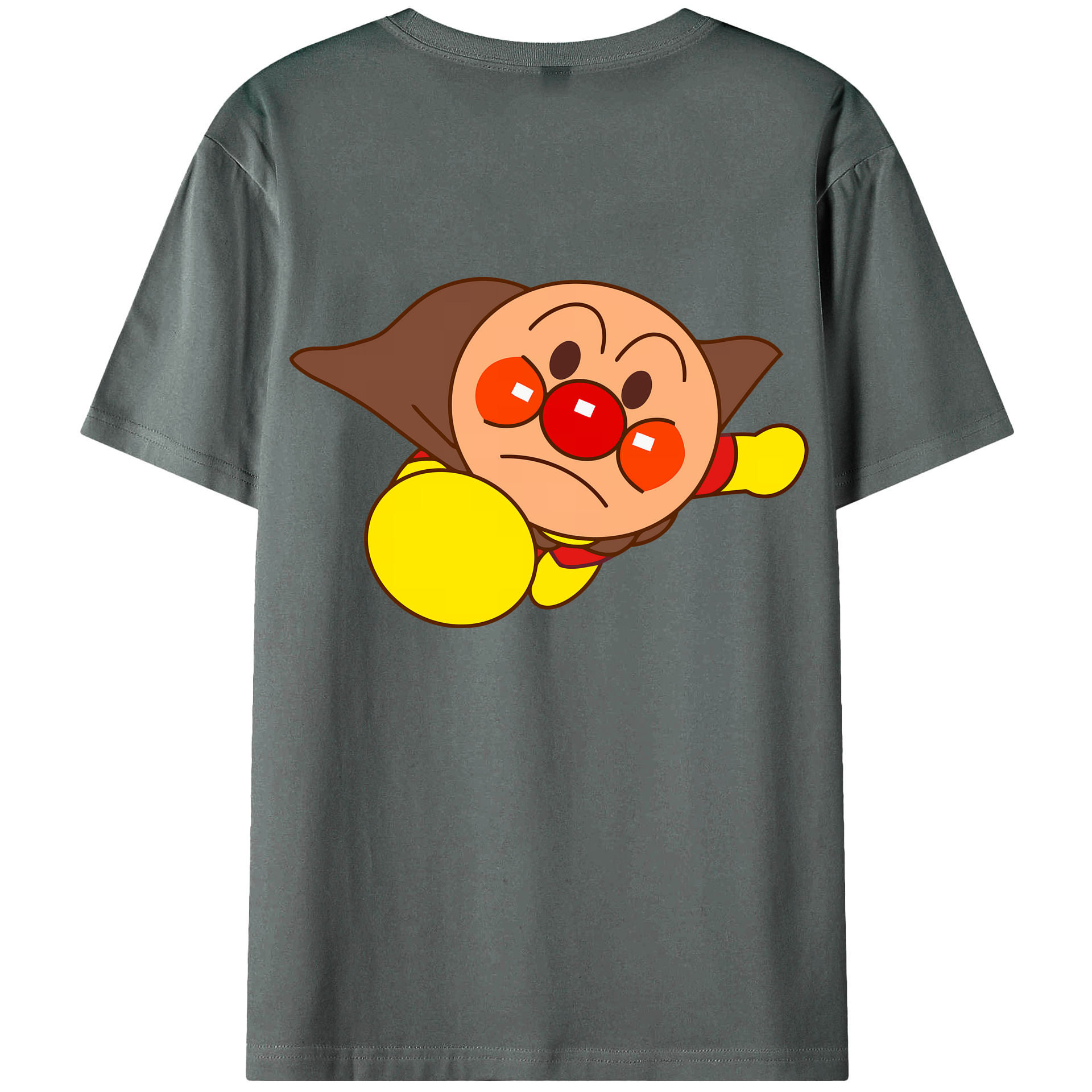 （画像用） アンパンマン Anpanman 綿100％ メンズ半袖Tシャツ（バックプリント） 通気性